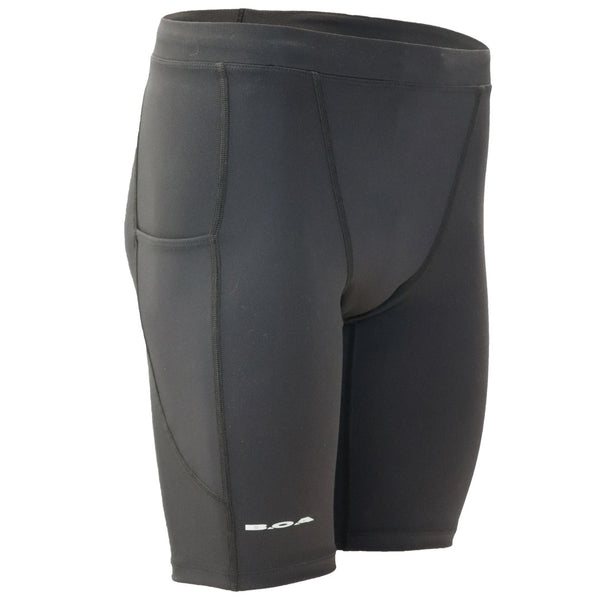 Men's Baleaf Black Spandex Half Tights Compression Running Shorts XS Pockets