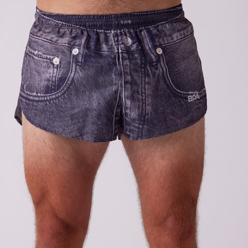 Men's Printed 1" Elite Split Shorts - Mens Jort