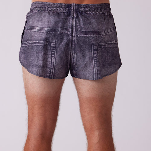 Men's Printed 1" Elite Split Shorts - Mens Jort