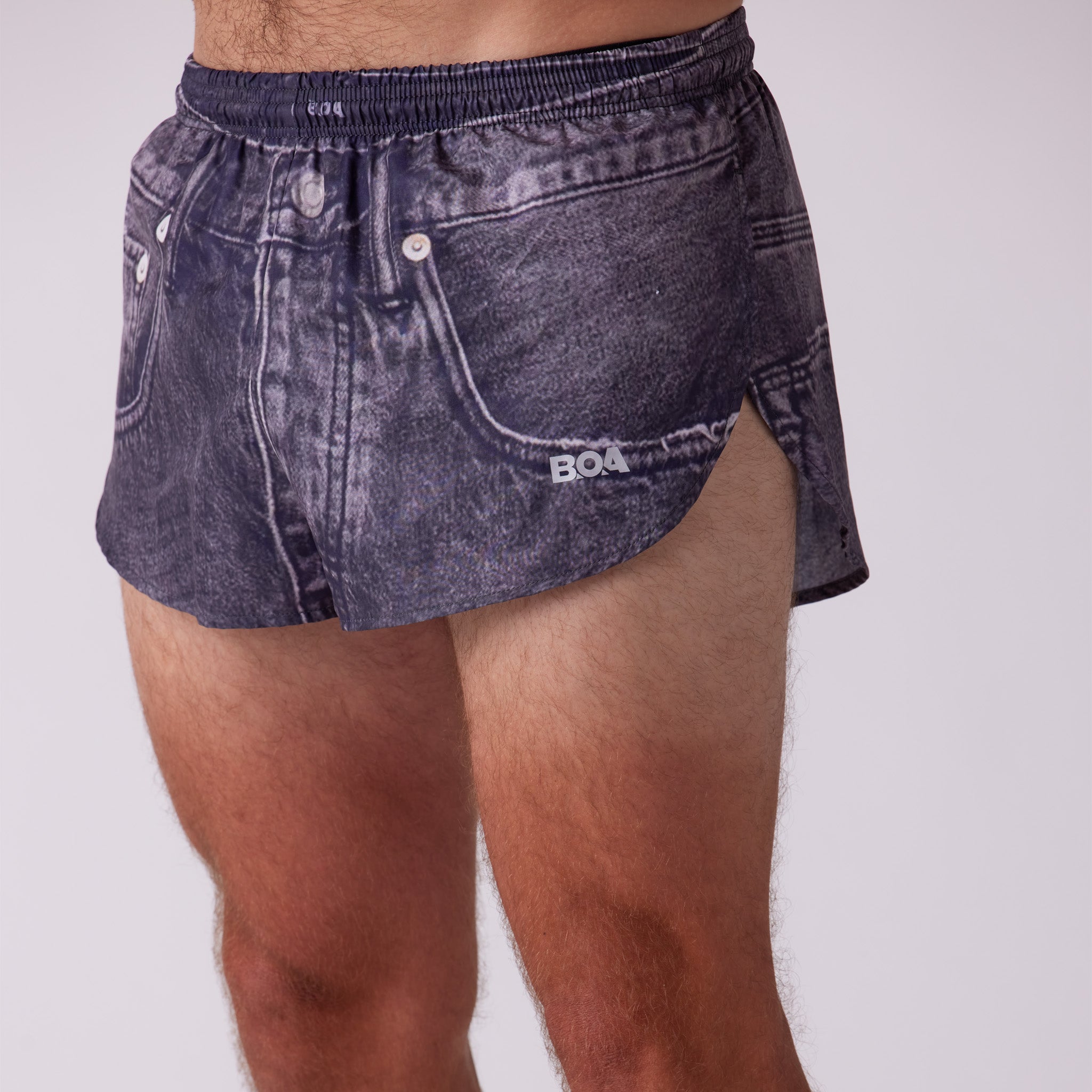 Men's Printed 1" Elite Split Shorts - Mens Jort