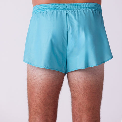 Men's Solid 1" Elite Split Shorts - Seafoam