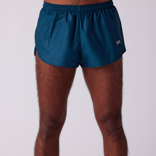 Men's Solid 1" Elite Split Shorts - Vintage Blue