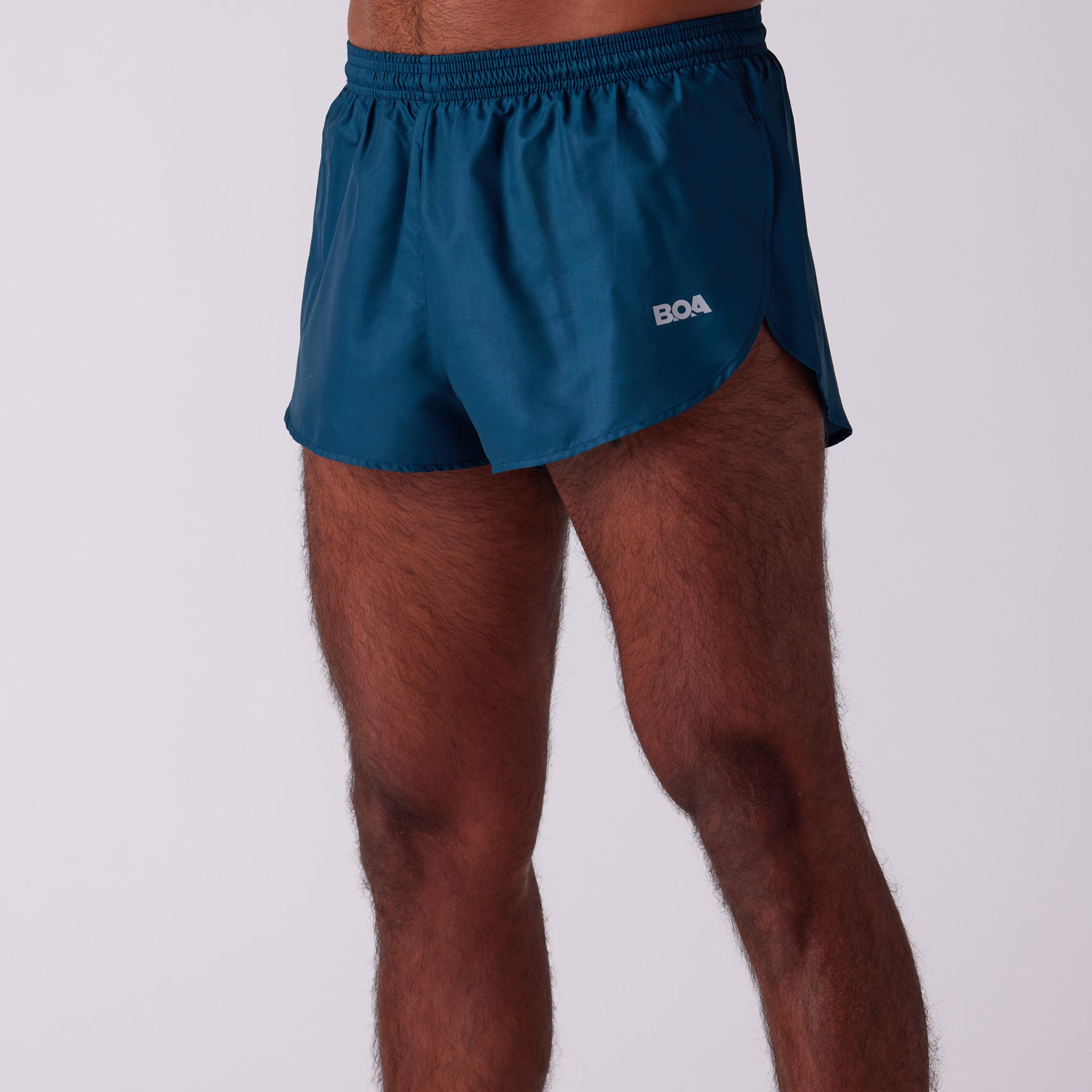 Men's Solid 1" Elite Split Shorts - Vintage Blue