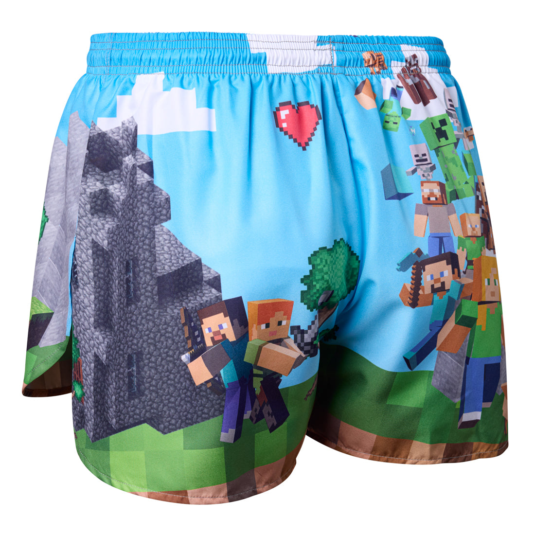 Men's Printed 3" Half Split Shorts - Blocks on Blocks