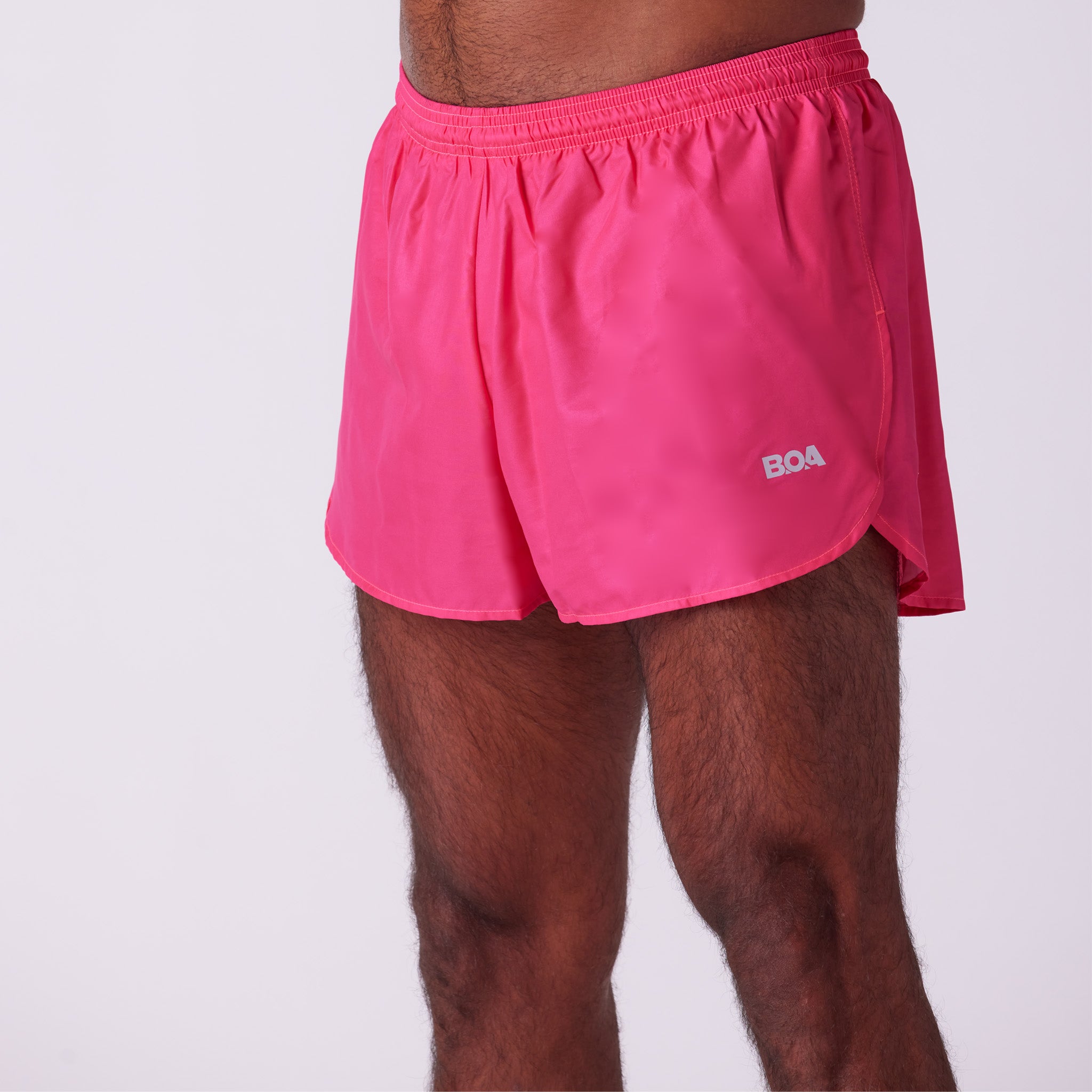 Men's Solid 3" Half Split Shorts - Chili