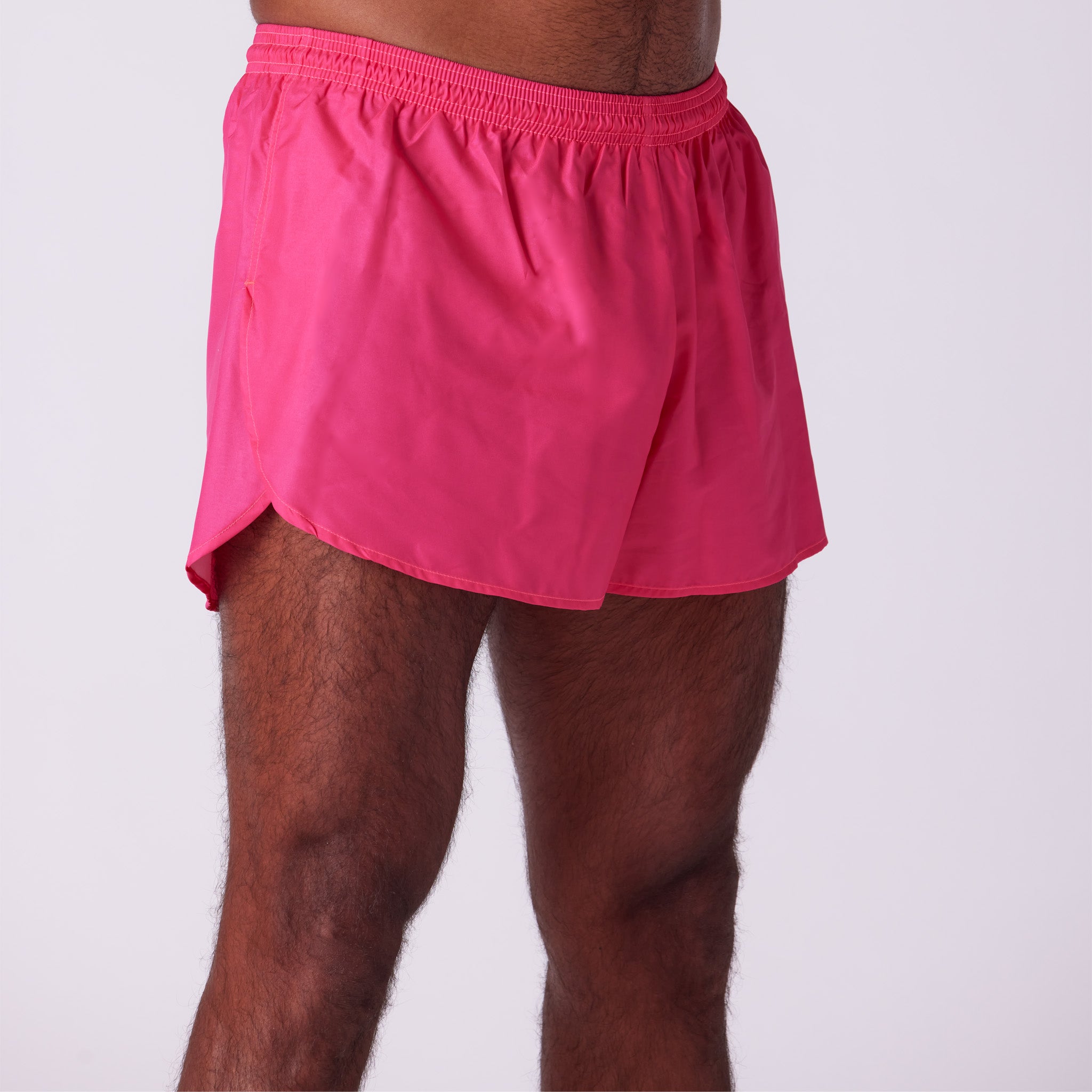 Men's Solid 3" Half Split Shorts - Chili