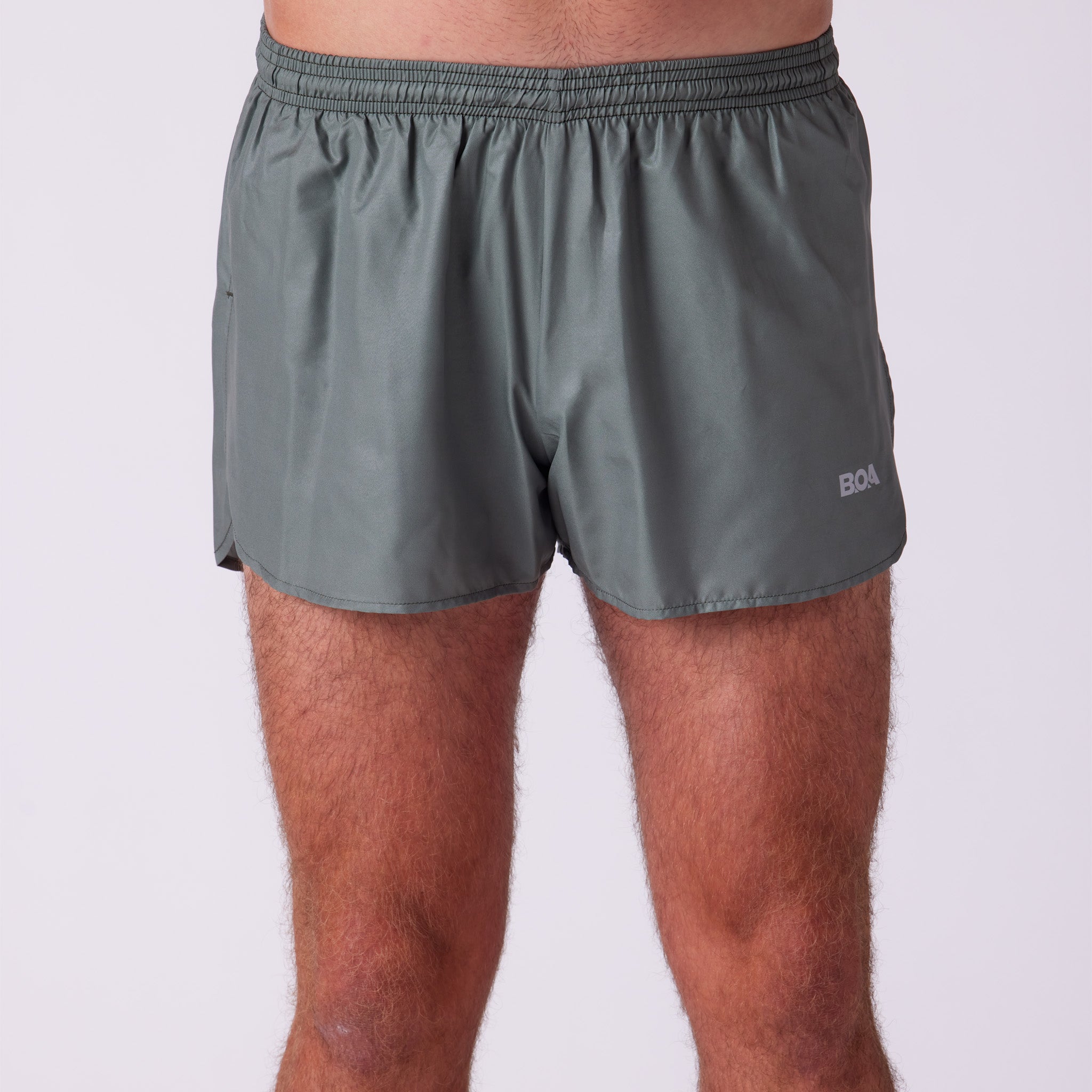 Men's Solid 3" Half Split Shorts - Military