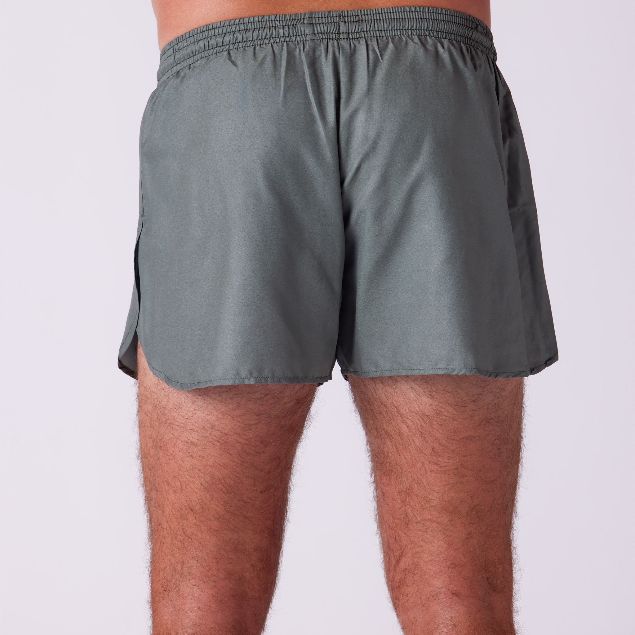 Men's Solid 3" Half Split Shorts - Military