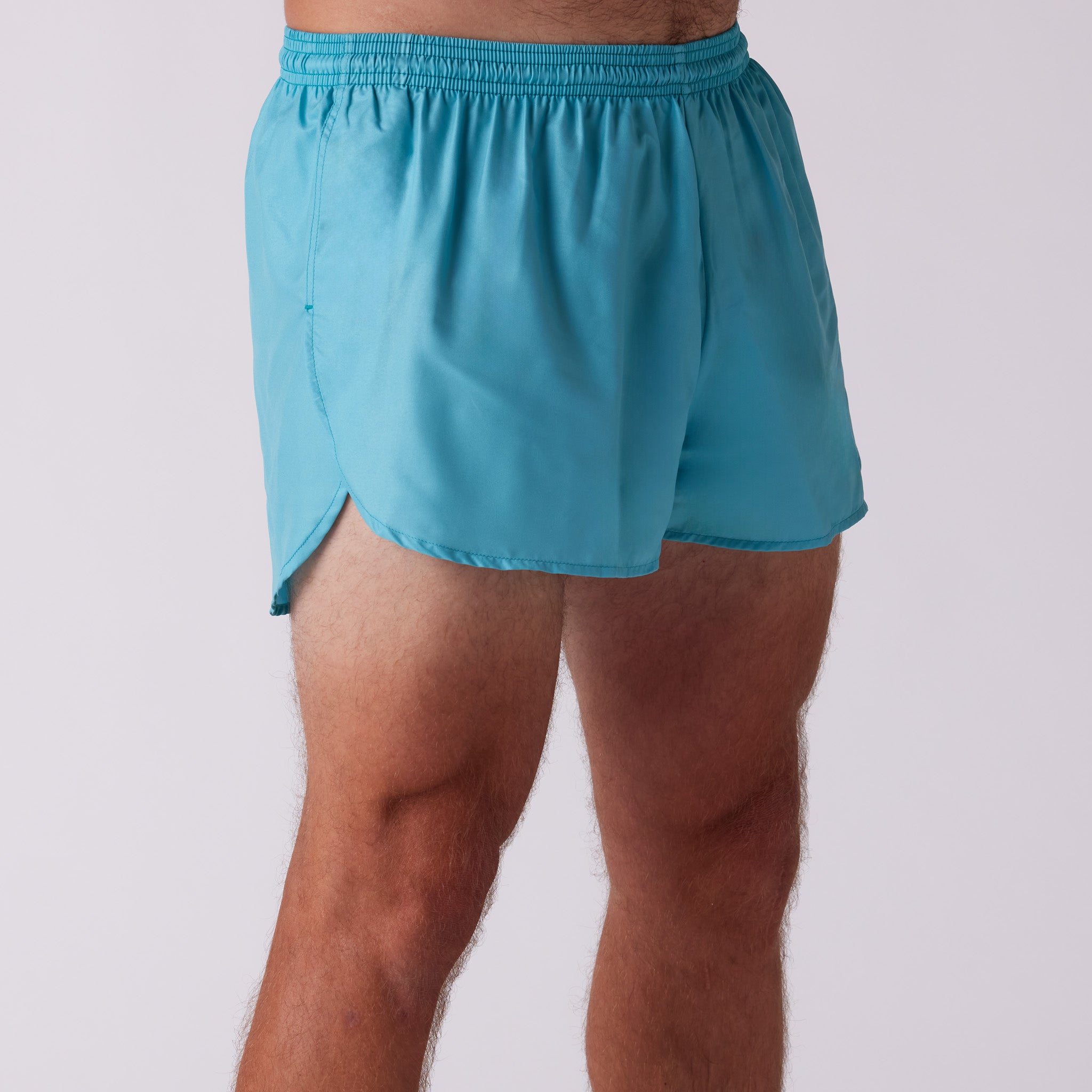 Men's Solid 3" Half Split Shorts - Seafoam