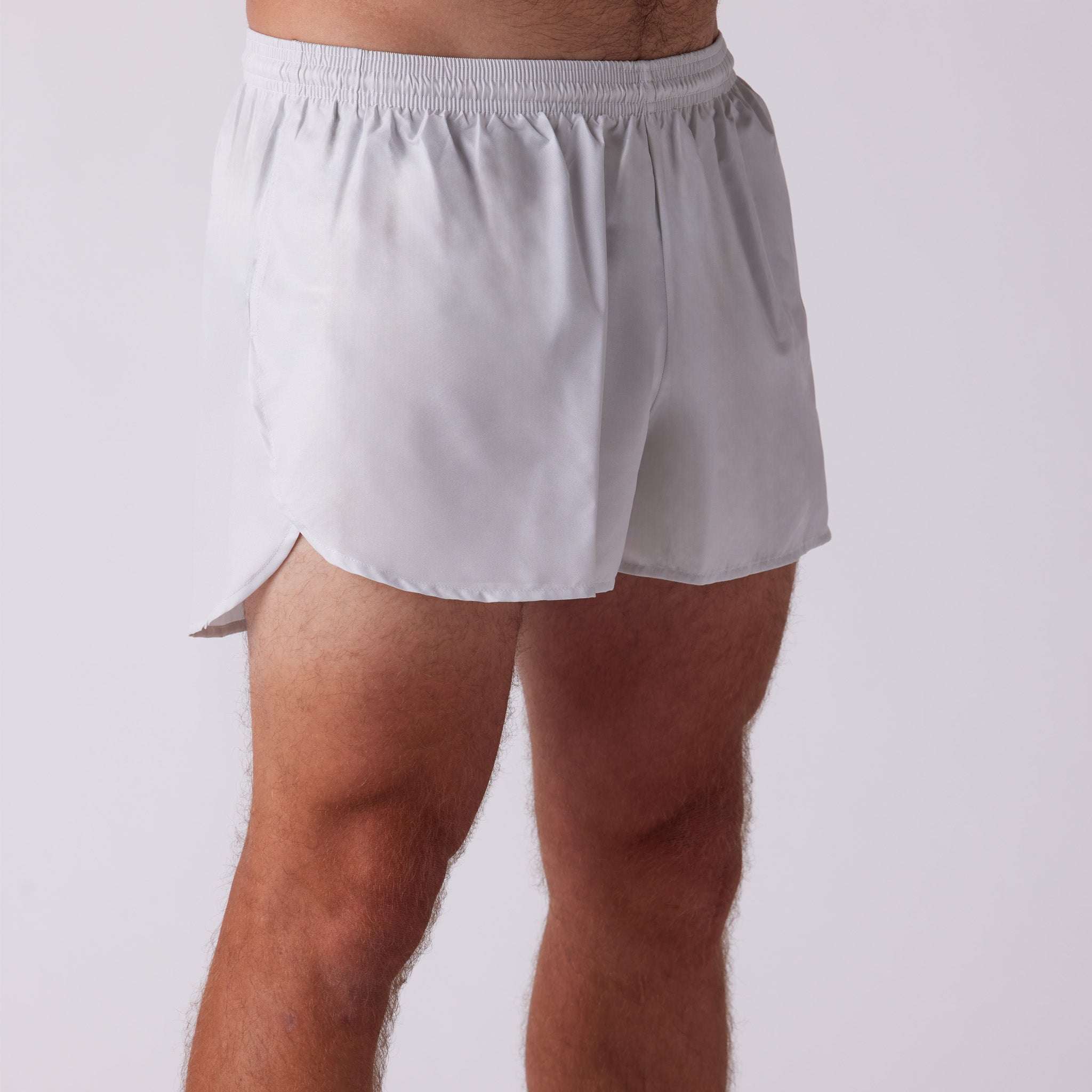 Men's Solid 3" Half Split Shorts - Vintage White