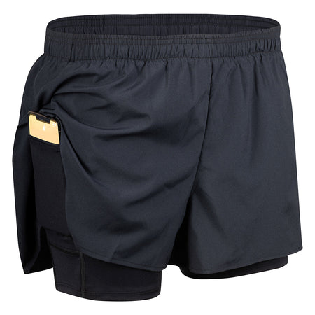 Men's 2-n-1 5" Ultra Running Shorts - Cypher Electric