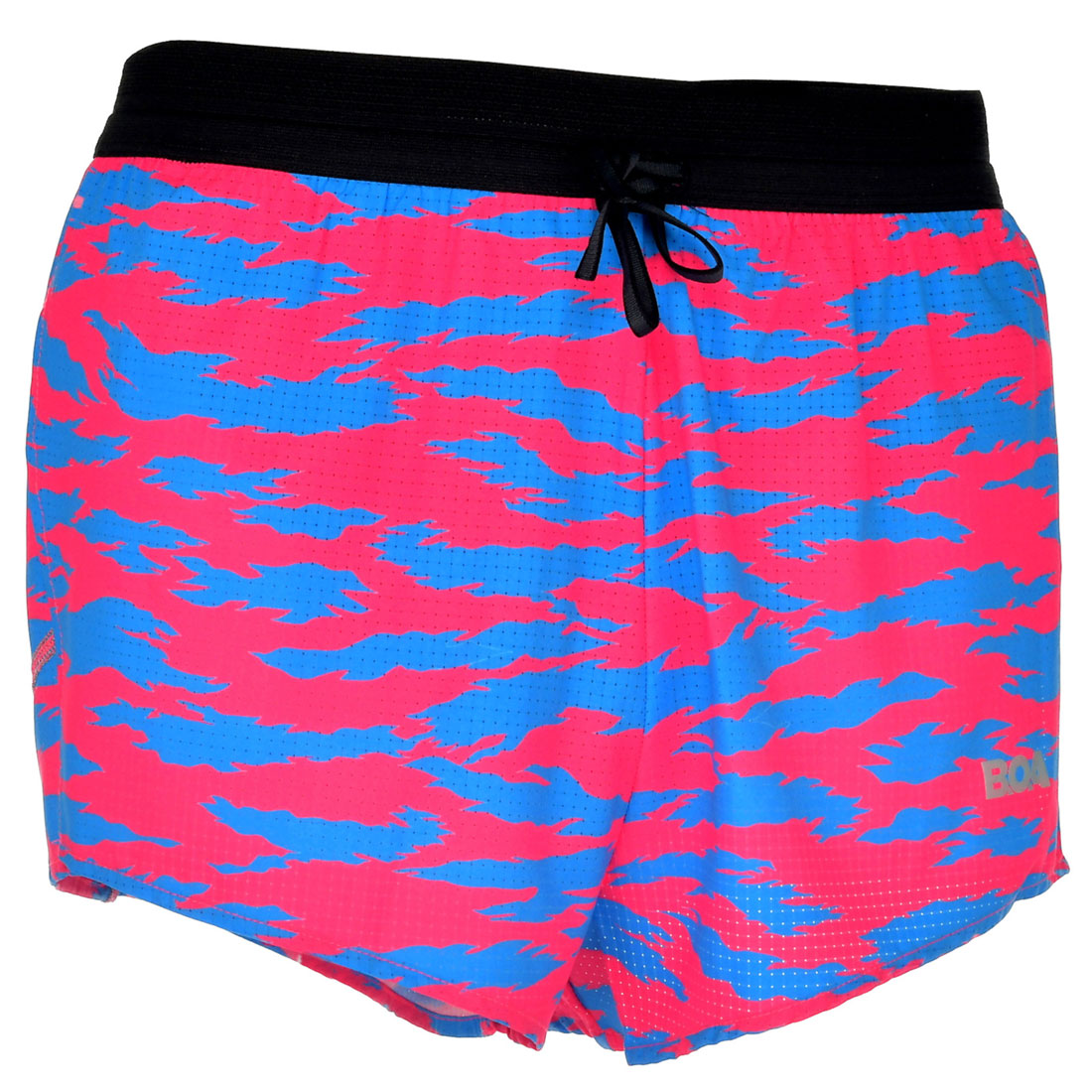 Men's AeroElite 2" Split Shorts - Torn Camo Pink/Blue