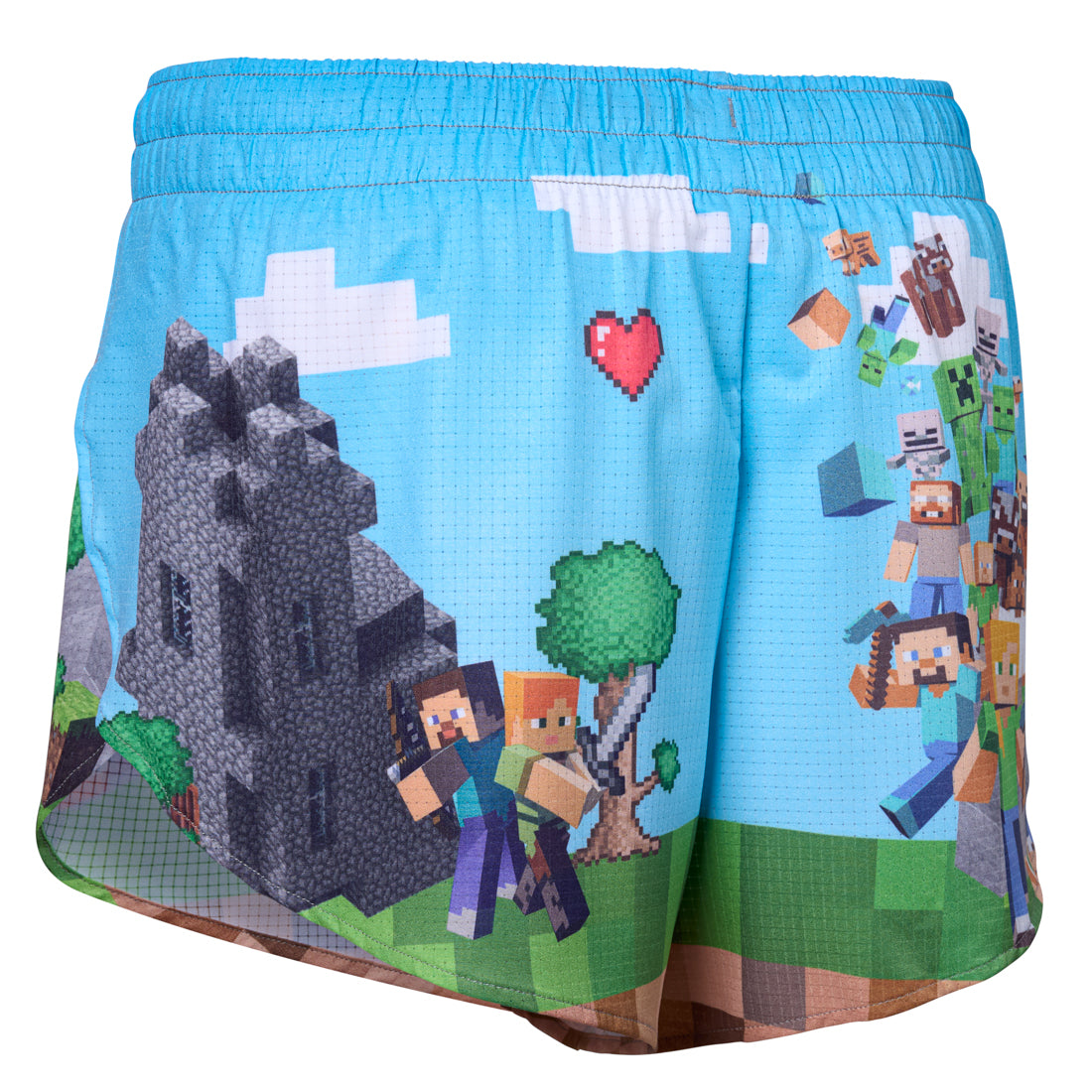 Women's AeroPro 3" Split Shorts - Blocks on Blocks