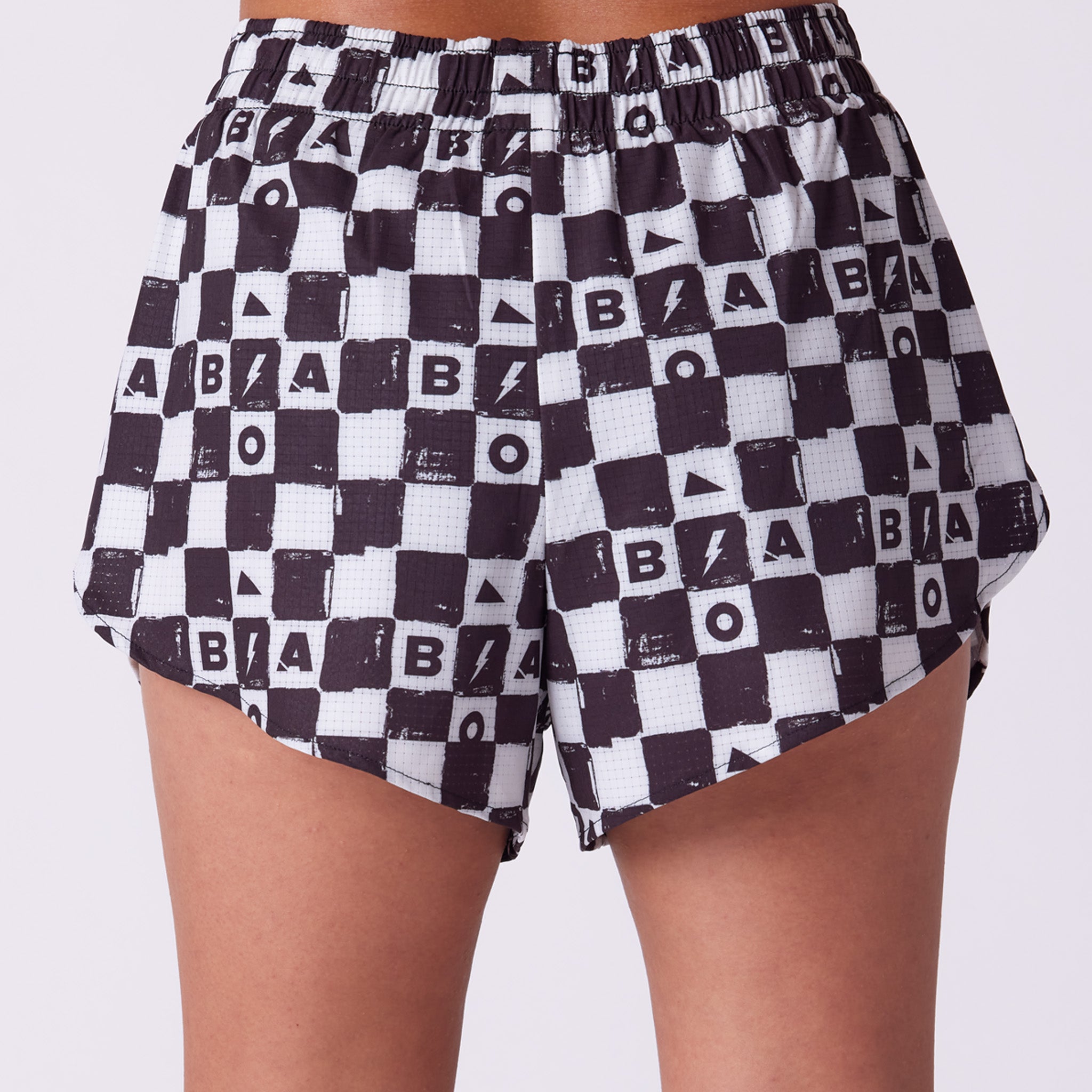 Women's AeroPro 3" Split Shorts - Checkers