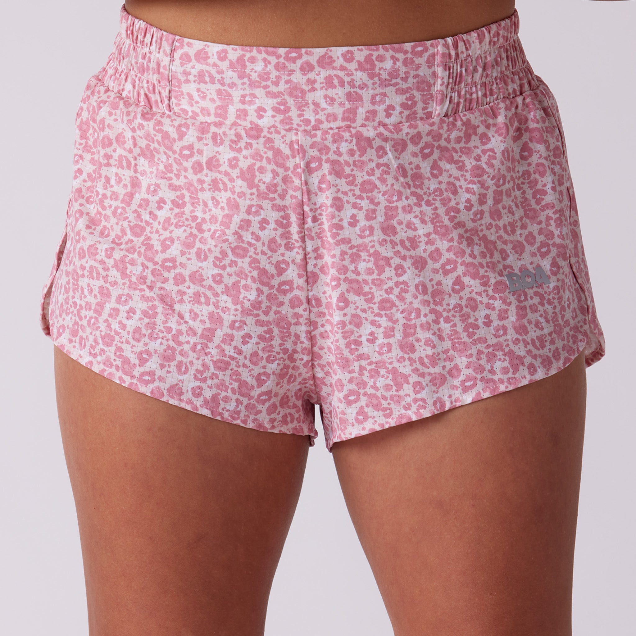 Women's Sprint 1.5" Lined Half Split Short - Leopard