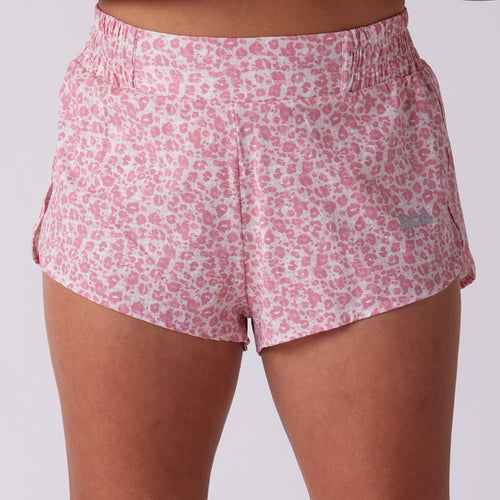 Women's Sprint 1.5" Lined Half Split Short - Leopard