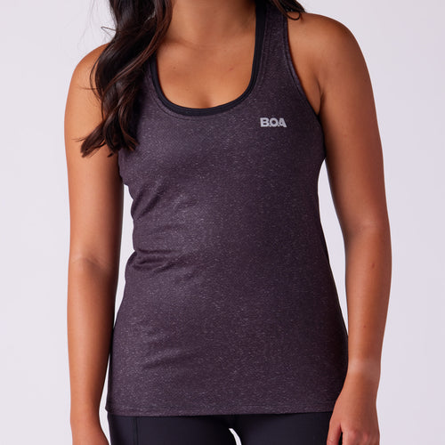 Women's Vapor Lite Tempo Tank - Heather Black