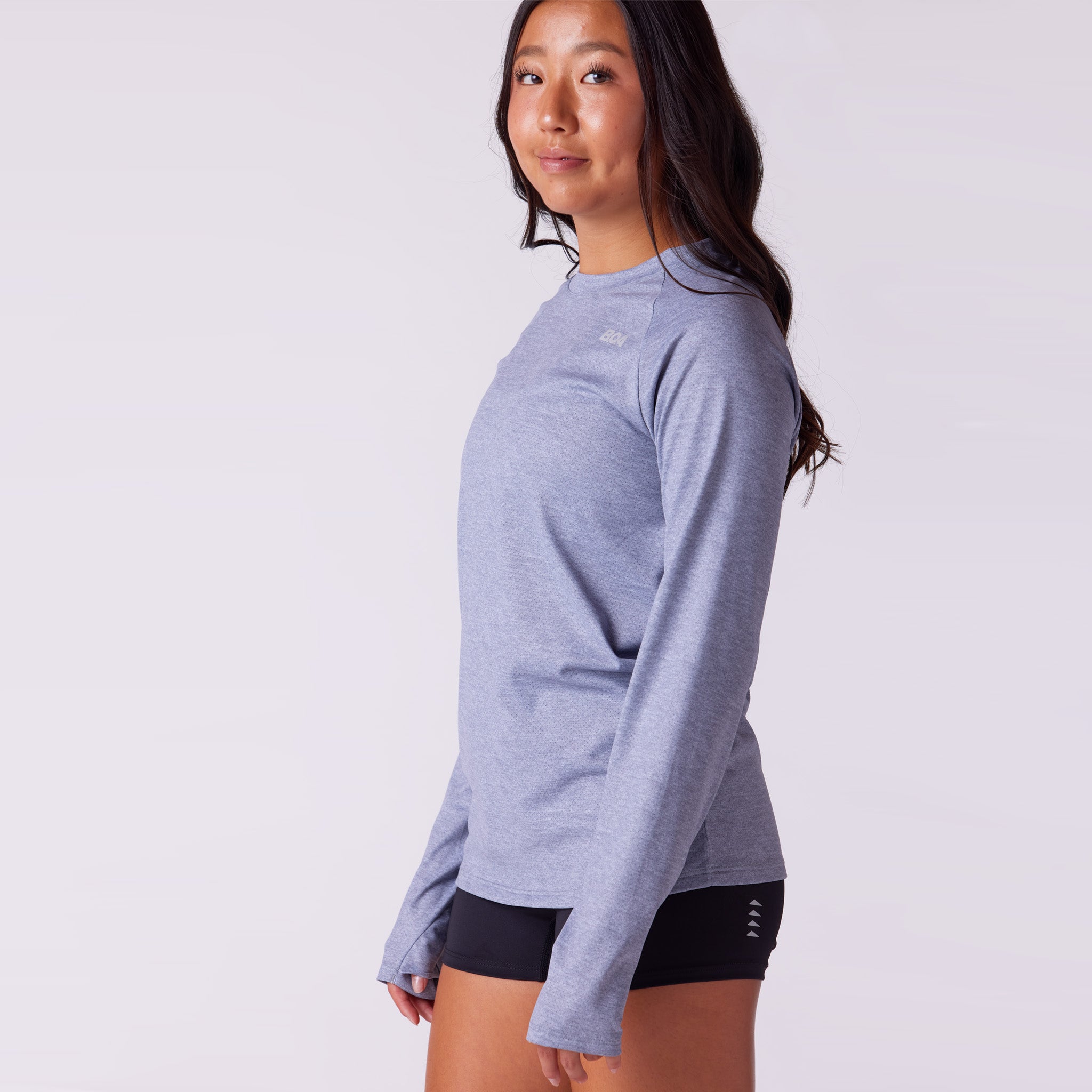 Women's Vapor Lite Tempo LS Tee - Heather Grey