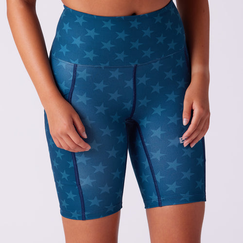 Women's Fly 8" High Rise Fit Short - Stars