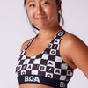 Women's Fly Sports Bra - Checkers