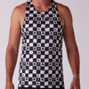 Men's Competitor Lite Printed Singlet - Checkers