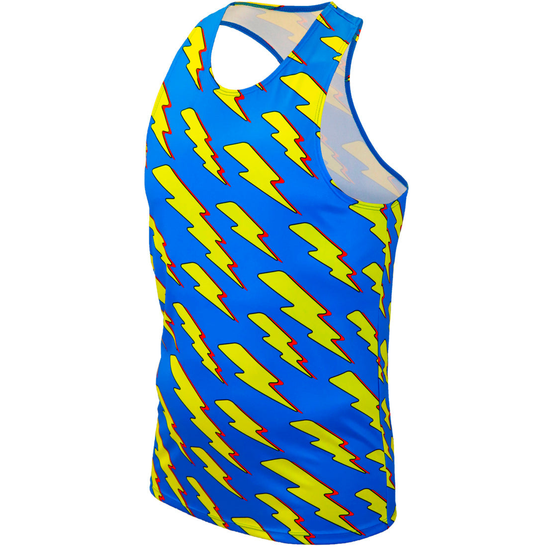 Men's Printed Singlet - Lightning