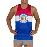 Men's Competitor Lite Printed Singlet - Missouri