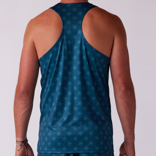 Men's Competitor Lite Printed Singlet - Stars