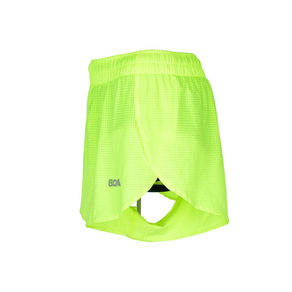 Women's AeroPro 3" Split Shorts - Neon Yellow