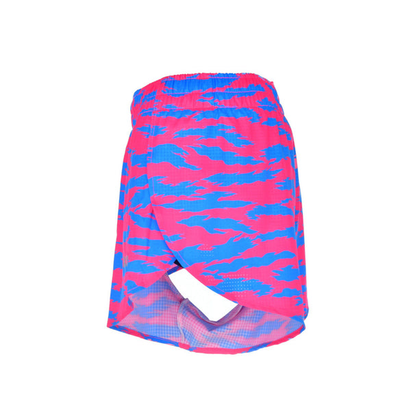 Women's Aeropro 3" Split Shorts - Torn Camo Pink/Blue