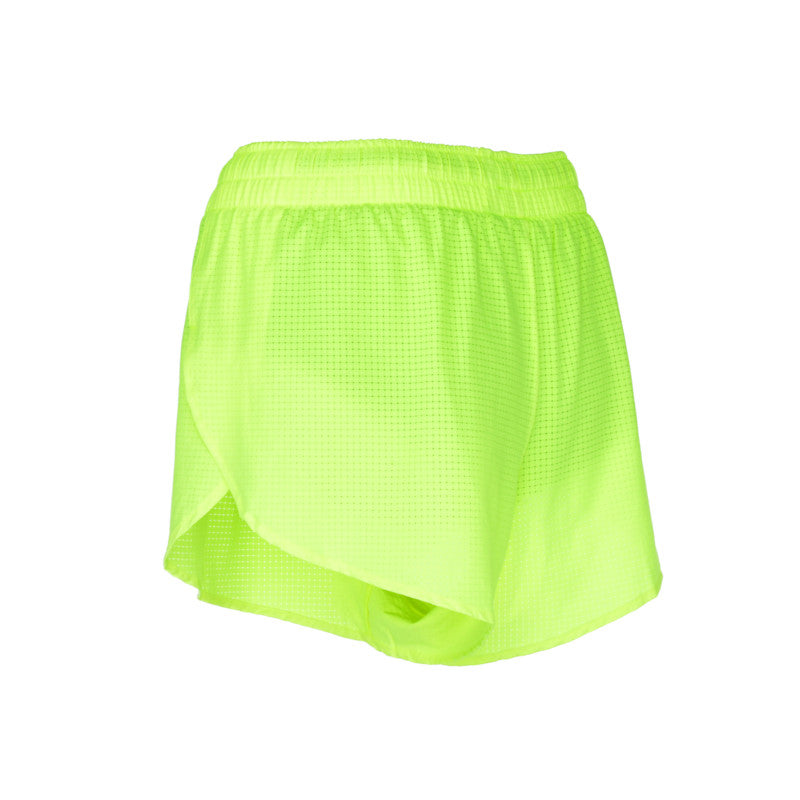 Women's AeroPro 3" Split Shorts - Neon Yellow