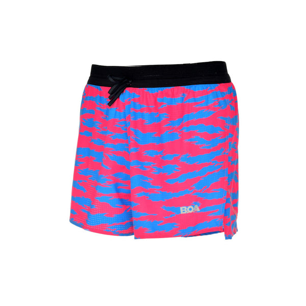 Men's Aeropro 3" Half Split Shorts - Torn Camo Pink/Blue