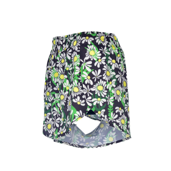 Women's Aeropro 3" Split Shorts - Daisy-licious