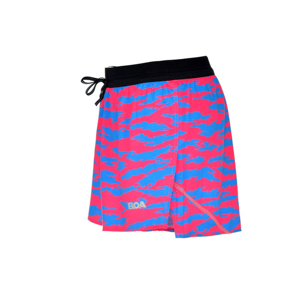 Men's Aeropro 3" Half Split Shorts - Torn Camo Pink/Blue