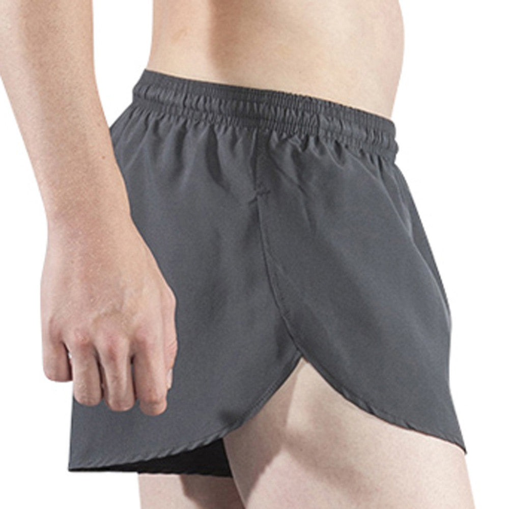 Men's Solid 1" Elite Split Shorts - Titanium