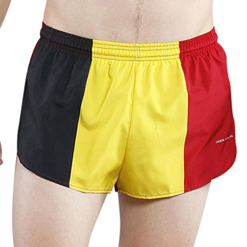 Men's Flag 1" Elite Split Shorts - Belgium