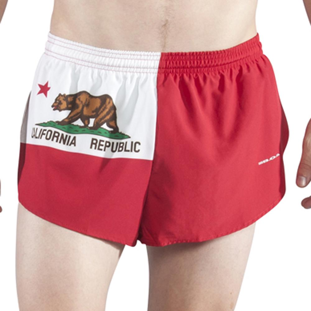 Men's Flag 1" Elite Split Shorts [C] - California