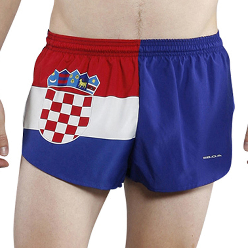 Men's Flag 1" Elite Split Shorts - Croatia