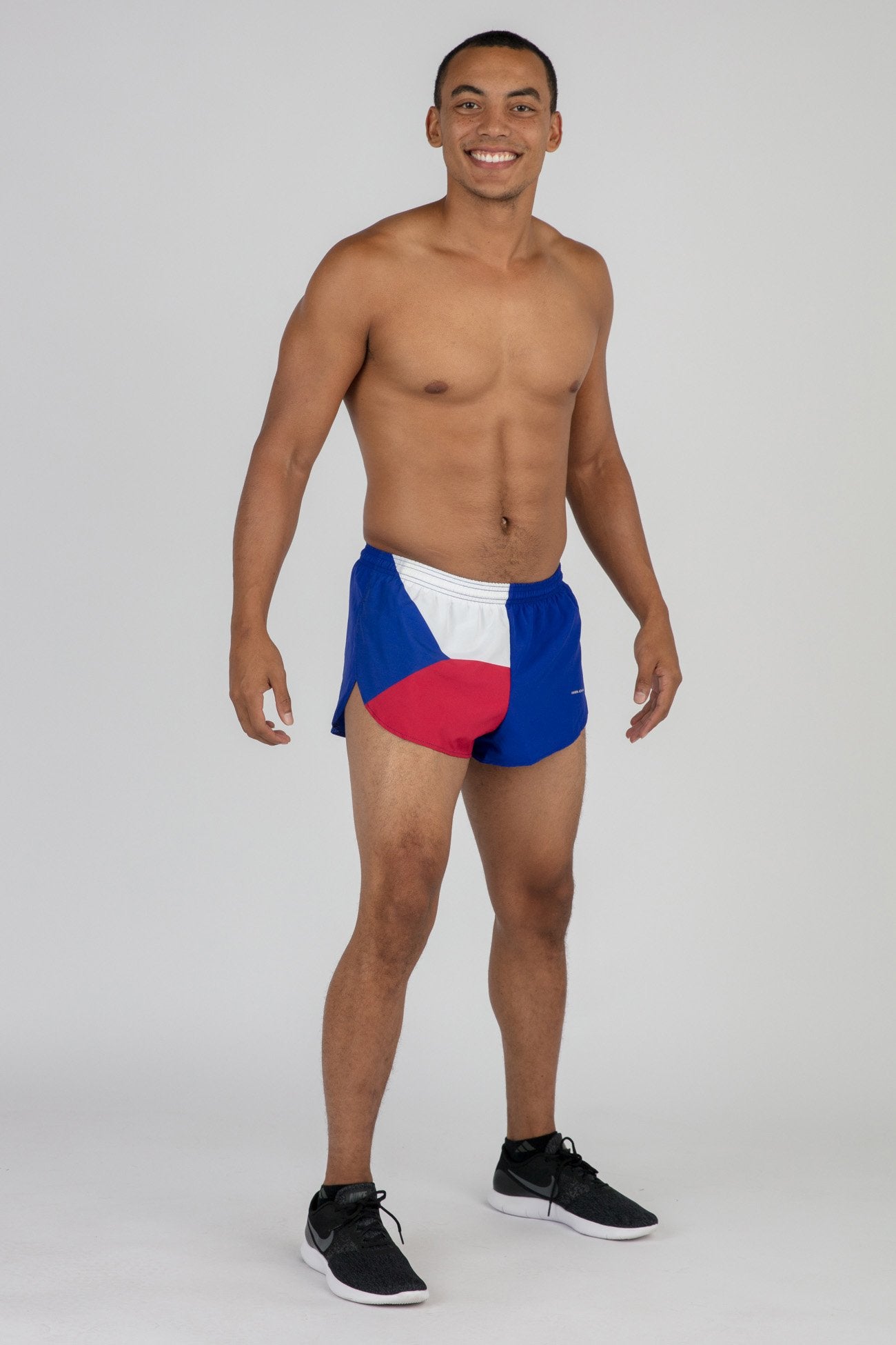 Men's Flag 1" Elite Split Shorts [C] - Czech Republic