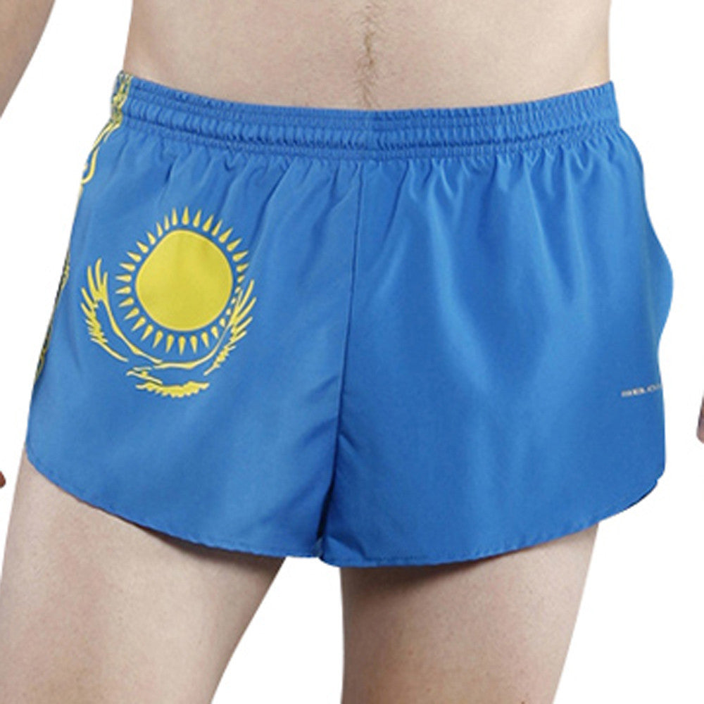 Men's Flag 1" Elite Split Shorts - Kazakhstan