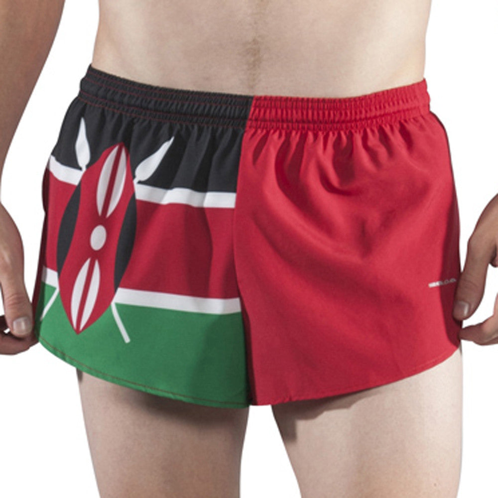 Men's Flag 1" Elite Split Shorts - Kenya