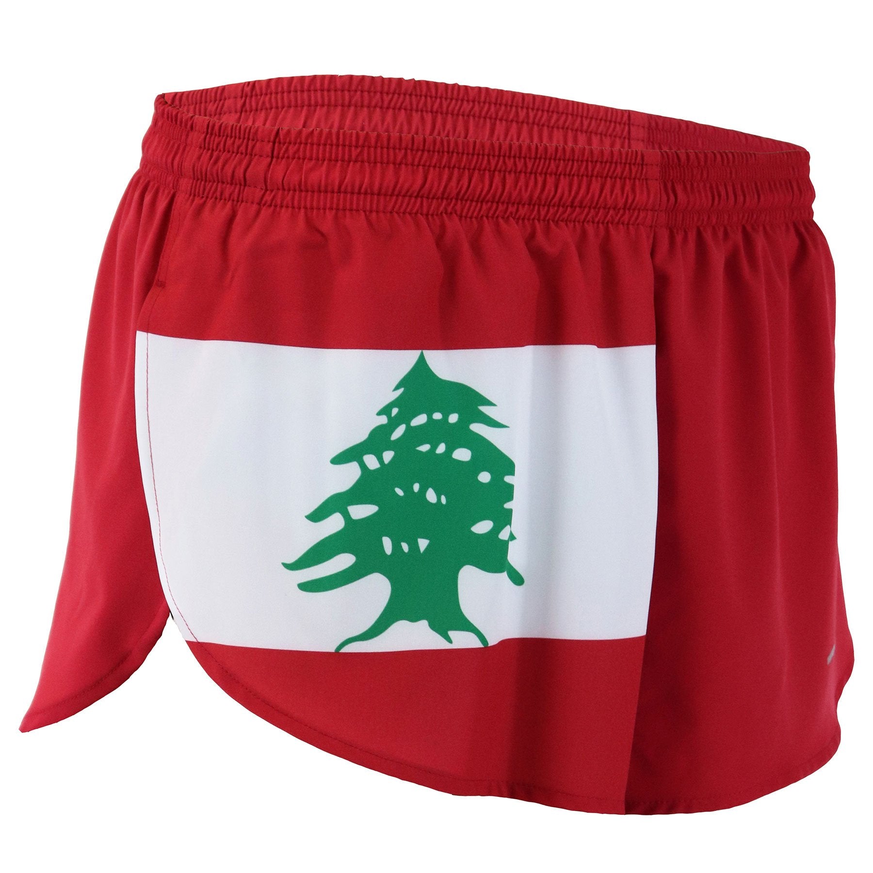 Men's Flag 1" Elite Split Shorts - Lebanon