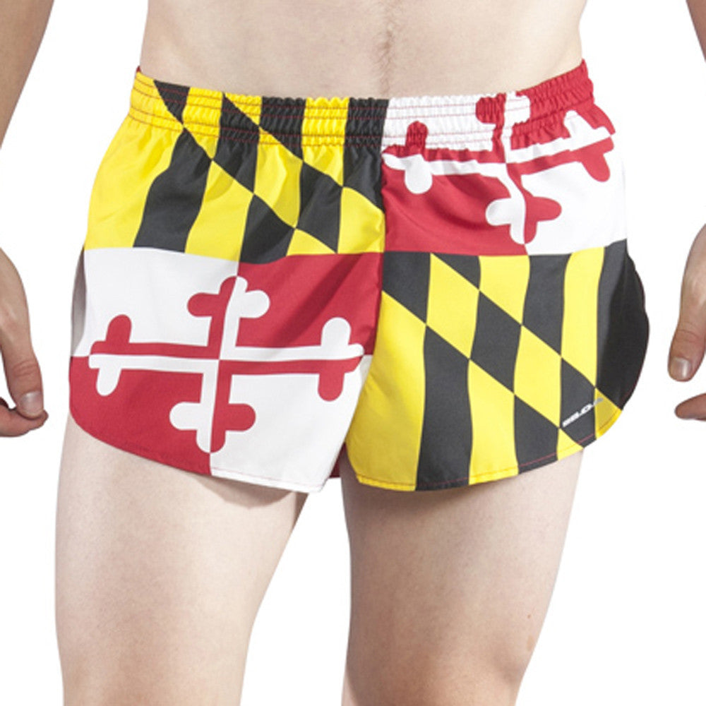 Men's Flag 1" Elite Split Shorts - Maryland