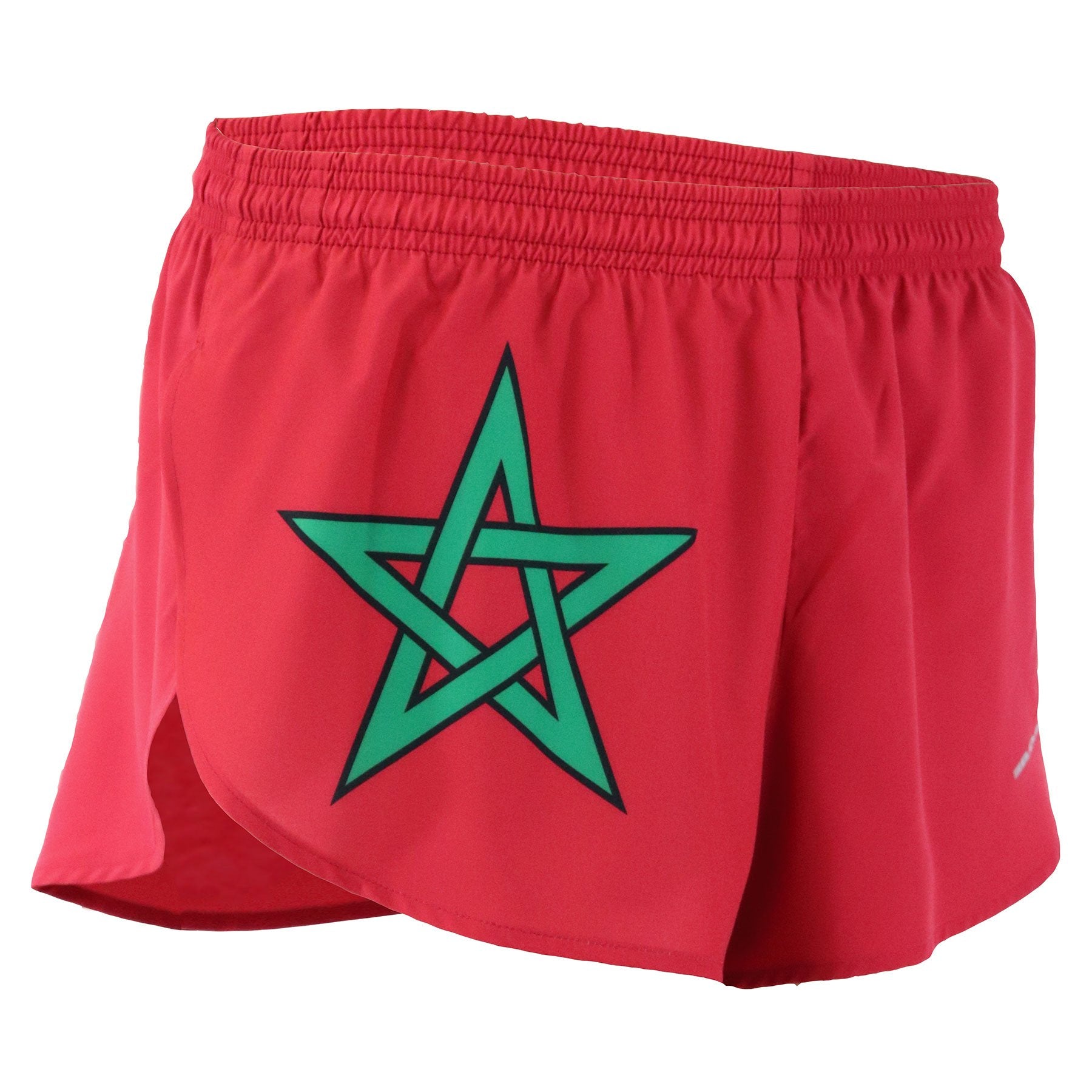 Men's Flag 1" Elite Split Shorts - Morocco