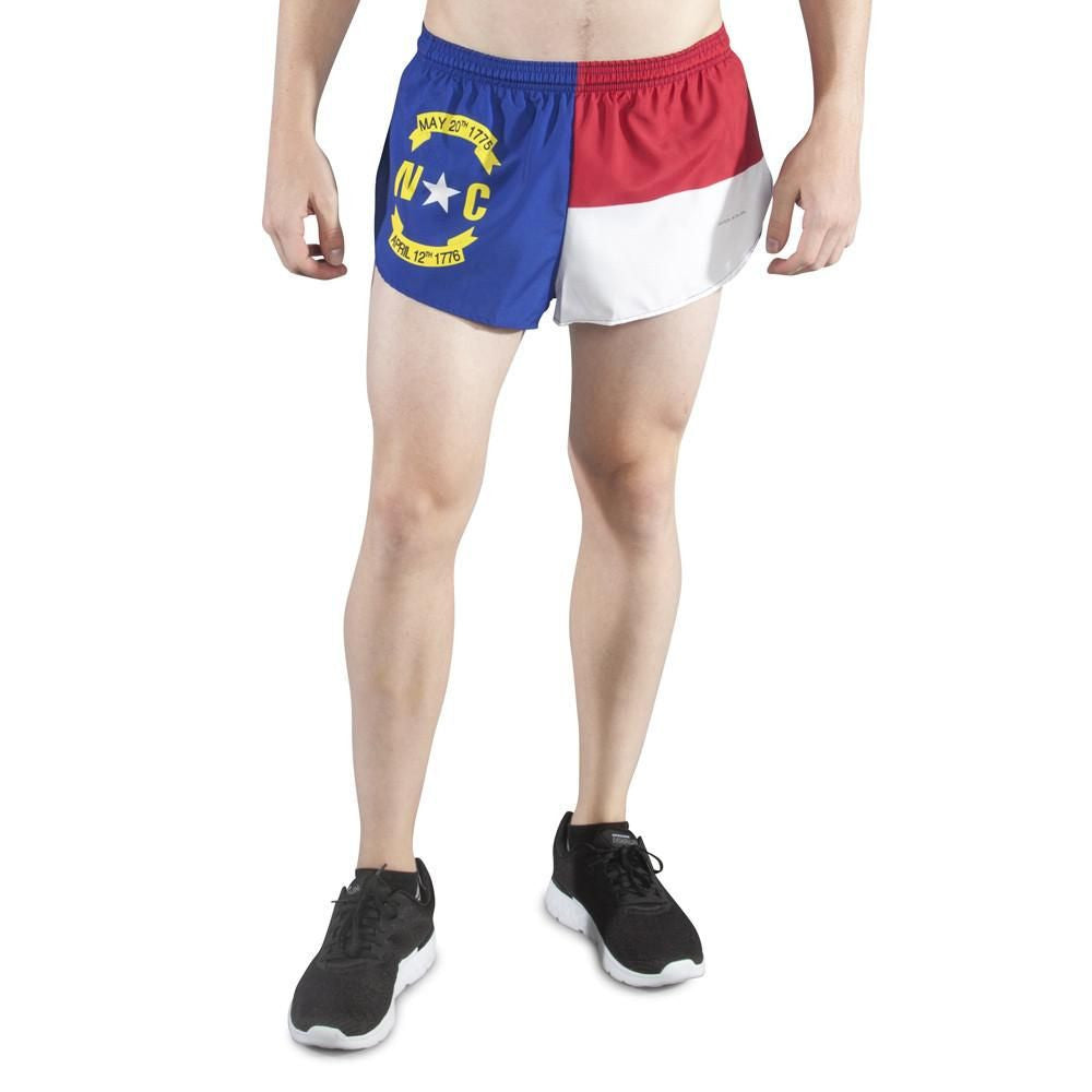 Men's Flag 1" Elite Split Shorts [N] - North Carolina