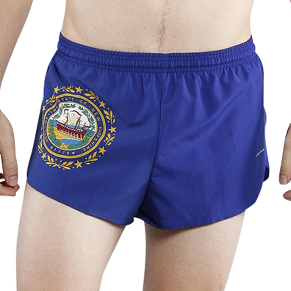 Men's Flag 1" Elite Split Shorts - New Hampshire