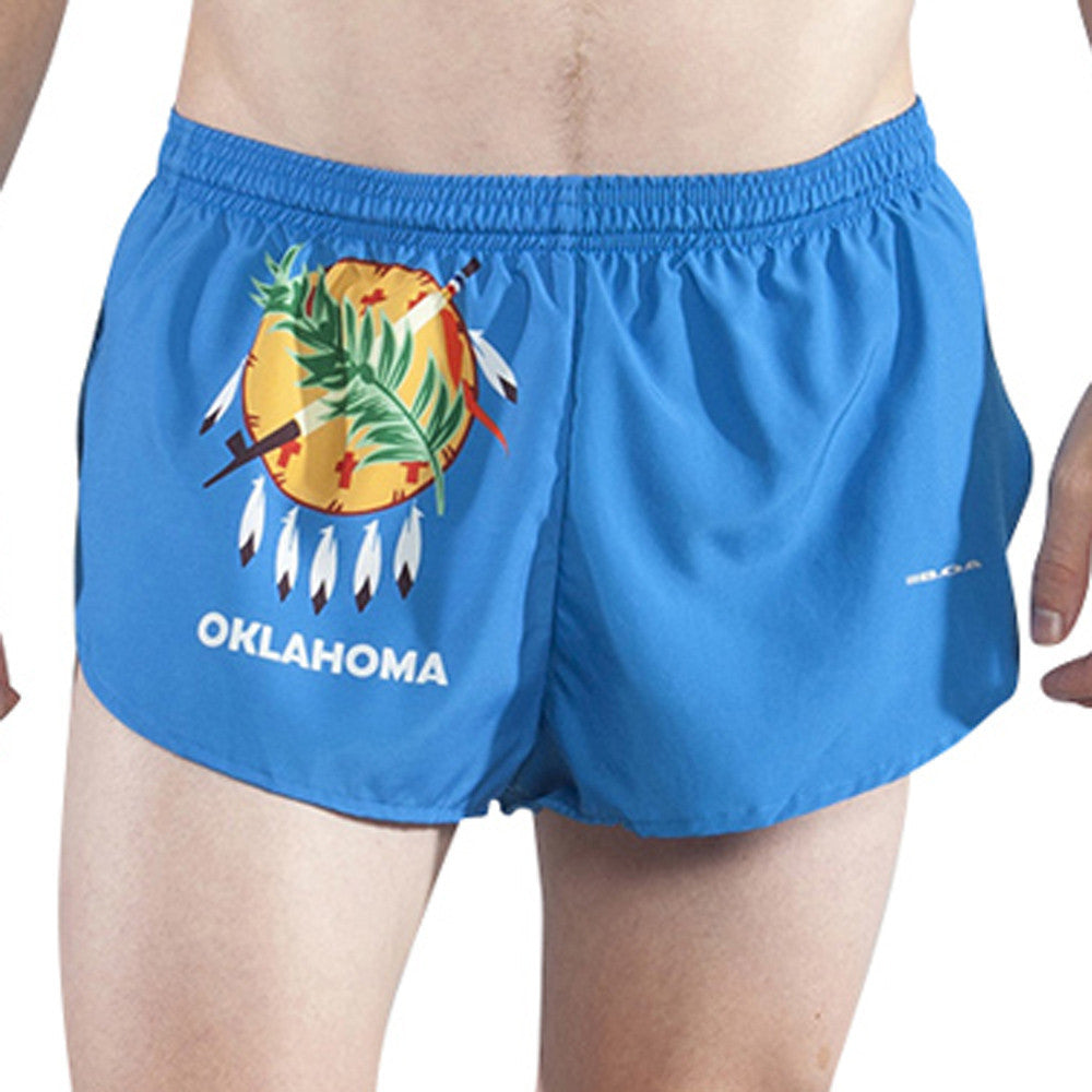 Men's Flag 1" Elite Split Shorts - Oklahoma