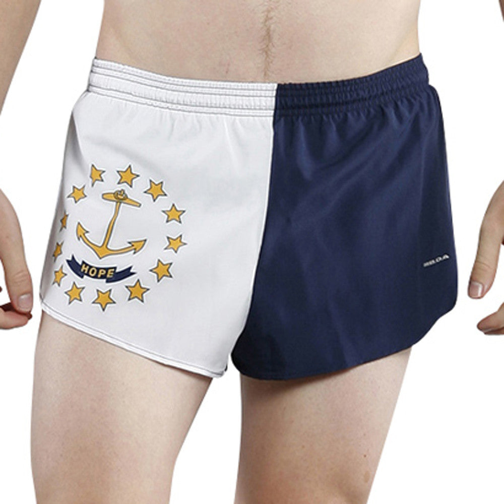 Men's Flag 1" Elite Split Shorts - Rhode Island