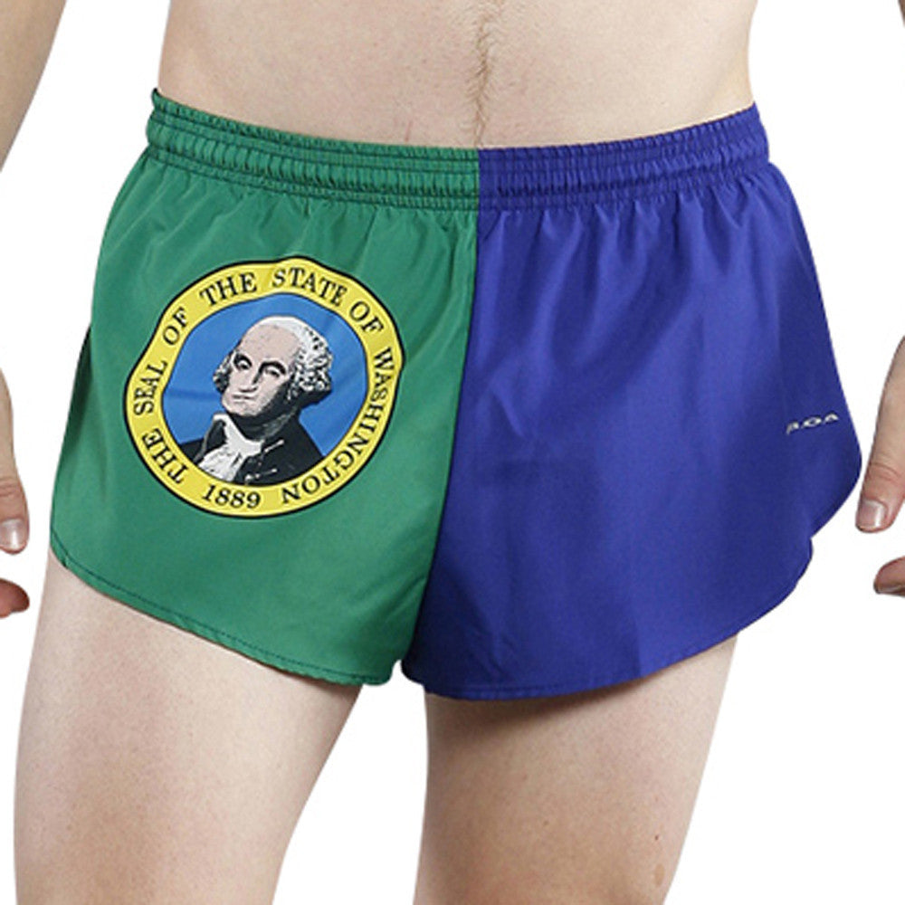 Men's Flag 1" Elite Split Shorts [U-Z] - Washington