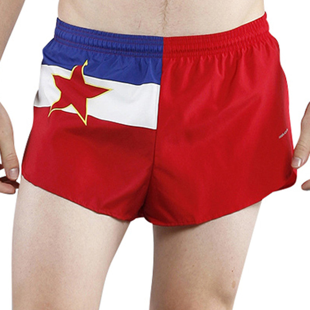 Men's Flag 1" Elite Split Shorts [U-Z] - Yugoslavia